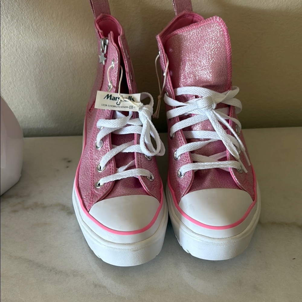 Marshalls Pink Kids Sneakers - Picture 11 of 13